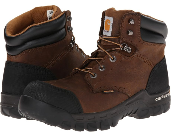 Водонепроницаемые ботинки Carhartt 6 дюймов Rugged Flex с композитным носком