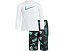 Комплект Nike Kids с длинным рукавом Hydroguard и шортами Volley 5 дюймов (12.7 см)