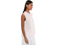 Органическая льняная туника Eileen Fisher с воротником мандарин
