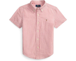 Polo Ralph Lauren Kids Полосатая рубашка из хлопкового пике для малышей и детей