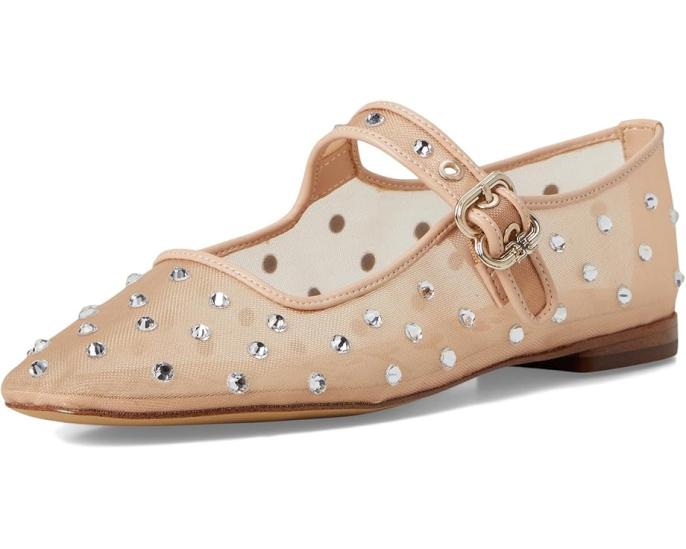 Балетки Sam Edelman Michaela Shine с стразами и квадратным носком