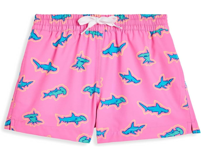 Плавательные шорты Chubbies Kids The Lil Pink Apex Swimmer с принтом
