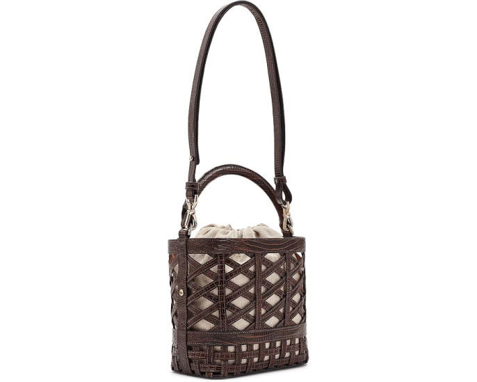 Мини сумка кроссбоди Mini Amelia от Brahmin с открытым верхом