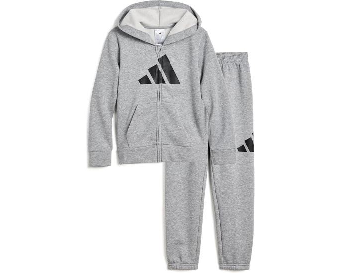 Детский спортивный костюм Essential Big Logo Heather Fleece от Adidas