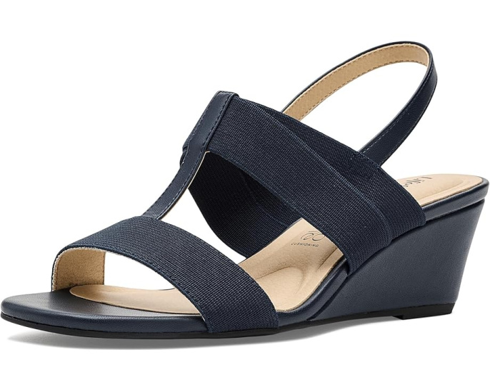 LifeStride сандалии Sweet Slingback с открытым носком и устойчивым каблуком
