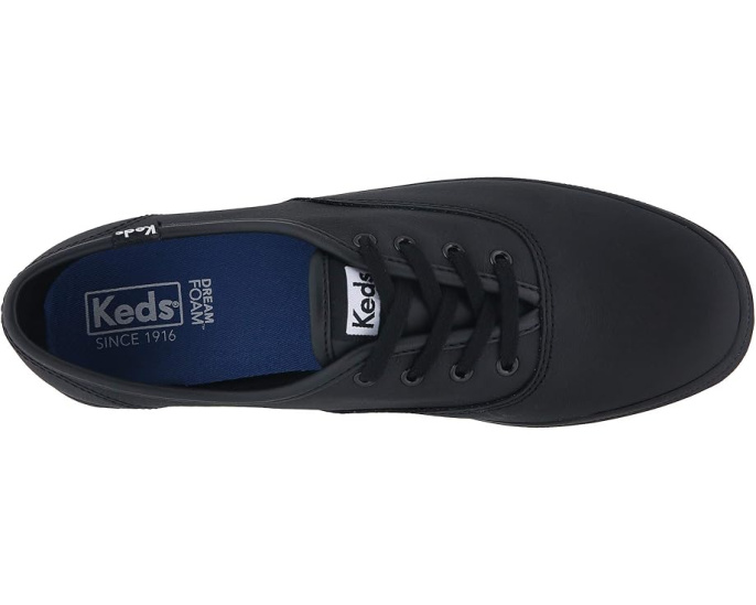 Кожаные кроссовки Keds Champion Leather Lace Up на резиновой подошве