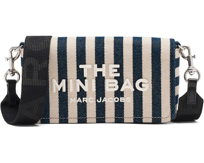 Мини-сумка Marc Jacobs из полосатого холста