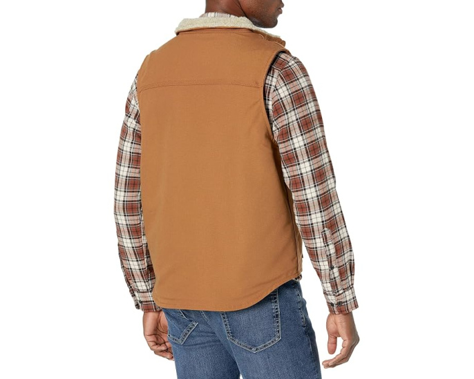 Flame-Resistant Duck Sherpa Lined Vest