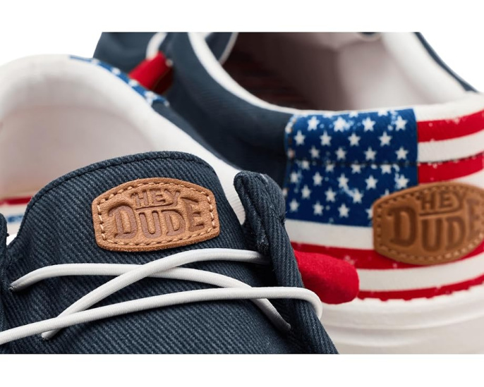 Hey Dude Wally Americana кроссовки с низким верхом и технологией Flex & Fold
