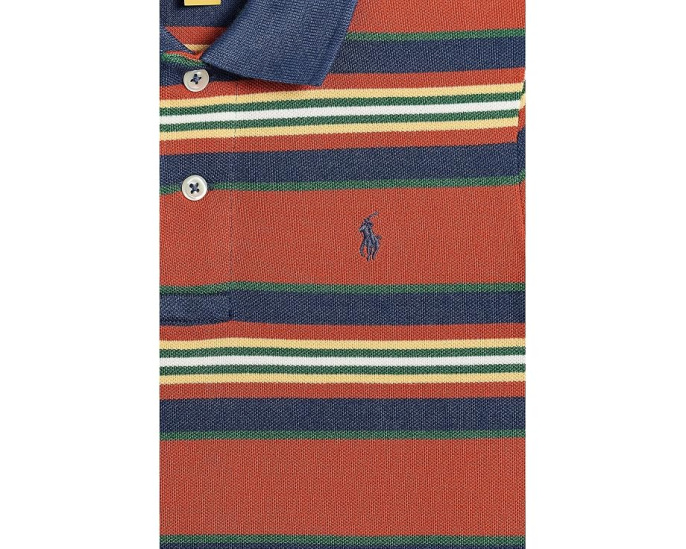 Striped Cotton Mesh Polo Shirt (Toddler/Little Kid)