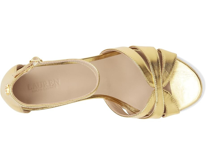 Эспадрильи-клин Lauren Ralph Lauren Nellie из металлизированной кожи наппа