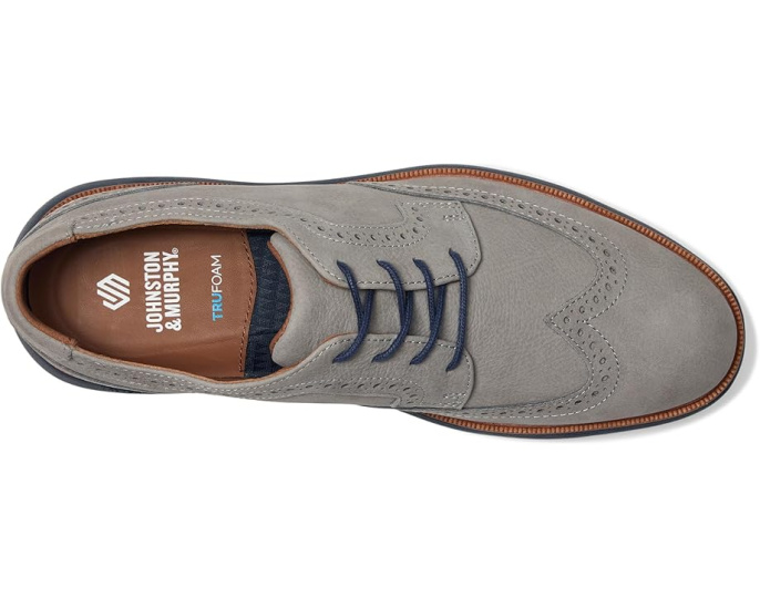 Johnston & Murphy туфли Larkin Wingtip с межподошвой TRUFOAM и стелькой с эффектом памяти
