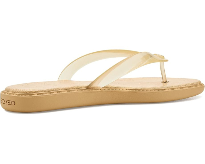 Шлепанцы Jelly Flip Flops COACH из глянцевого пластика