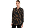Рубашка Classic Fit Belting-Print Crepe от Lauren Ralph Lauren