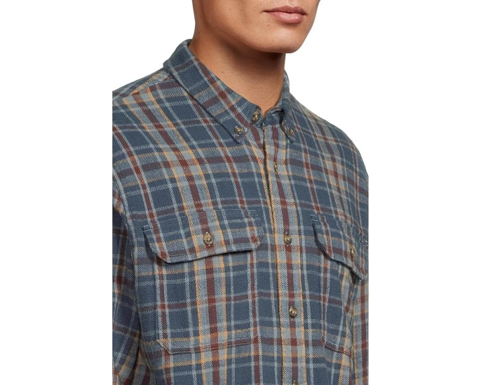L.L.Bean Рубашка 1913 Field Flannel в клетку с карманами и слегка приталенным кроем