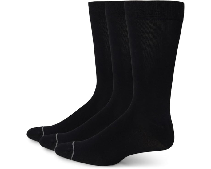 Набор из 3-х пар мужских носков Florsheim Bamboo Flat Crew из бамбука