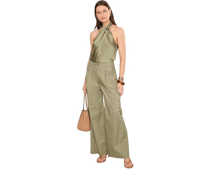 Блуза халтер с закруткой спереди Lauren Ralph Lauren