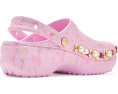 Классические платформенные клоги LoveShackFancy от Crocs с цветочным принтом