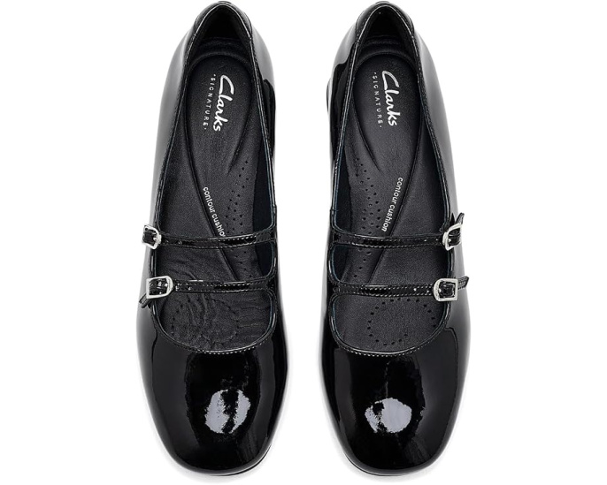 Туфли Clarks Daiss 30 Shine с блестящей лакированной кожей