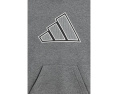 Худи Adidas Mesh 3-Bar Heather с капюшоном для детей
