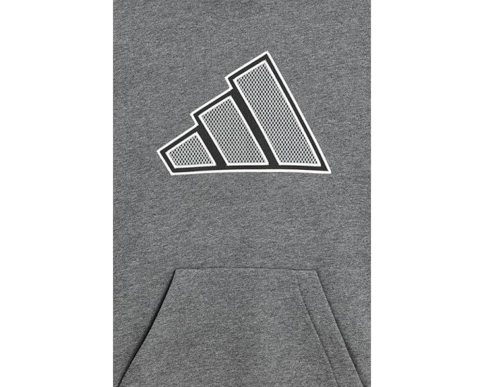 Худи Adidas Mesh 3-Bar Heather с капюшоном для детей