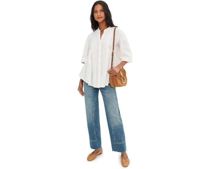 Рубашка We The Free Willow на пуговицах от Free People цвета Ivory