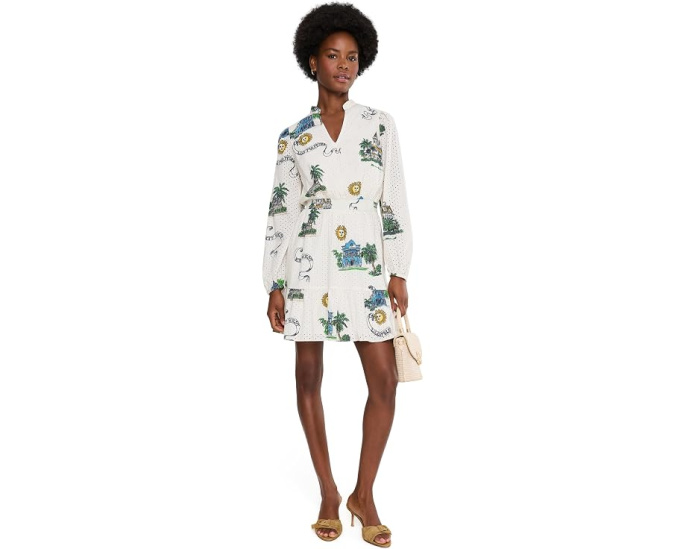 Платье Lilly Pulitzer Axton Eyelet с принтом и рюшей