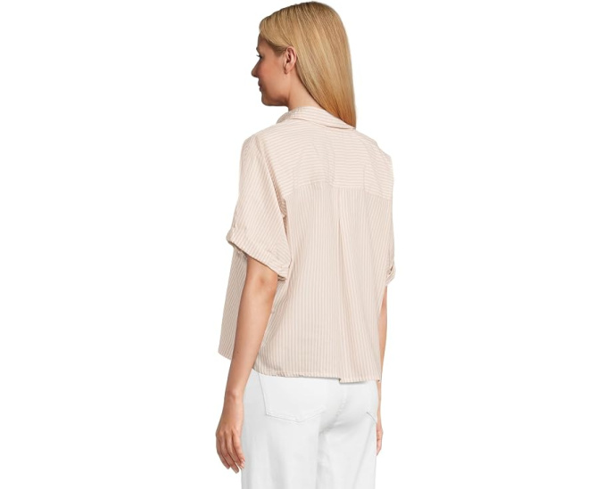 Рубашка Striped Boxy Button Down от Lilla P свободного кроя