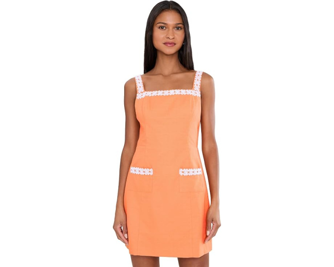 Lilly Pulitzer Комбинезон Isleen Skirted Rompers с юбкой и кружевом