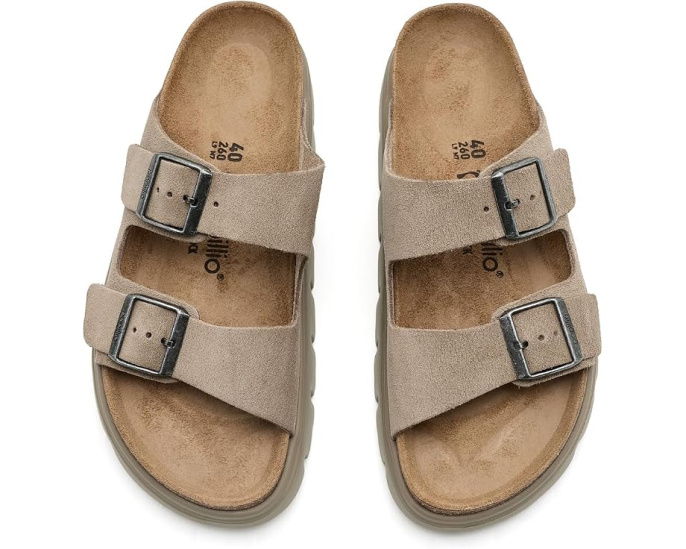 Сандалии Arizona Chunky из замши Birkenstock