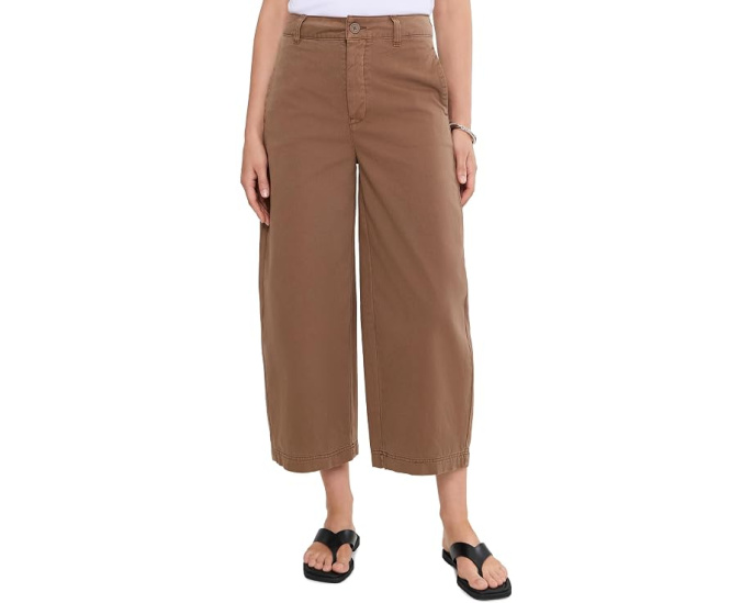 Чиносы Free People We The Free Lay Down прямые широкие коричневые