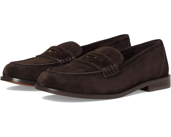 Туфли Porto Penny Loafer из замши Madewell