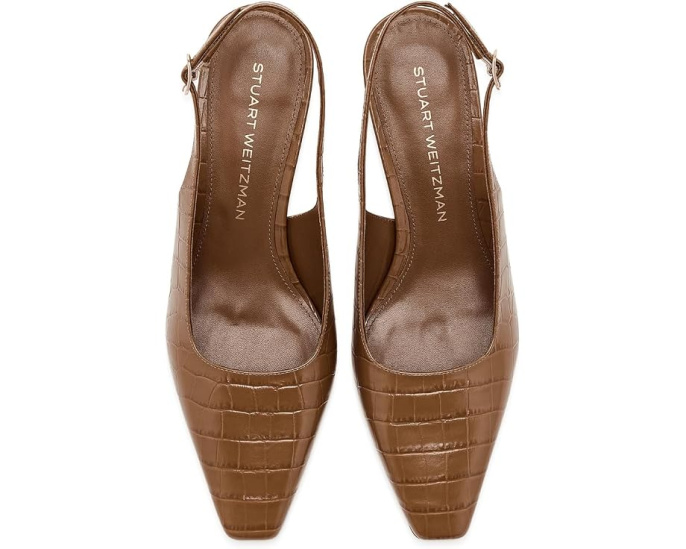Босоножки Stassi Slingback 50 Stuart Weitzman с квадратным носком