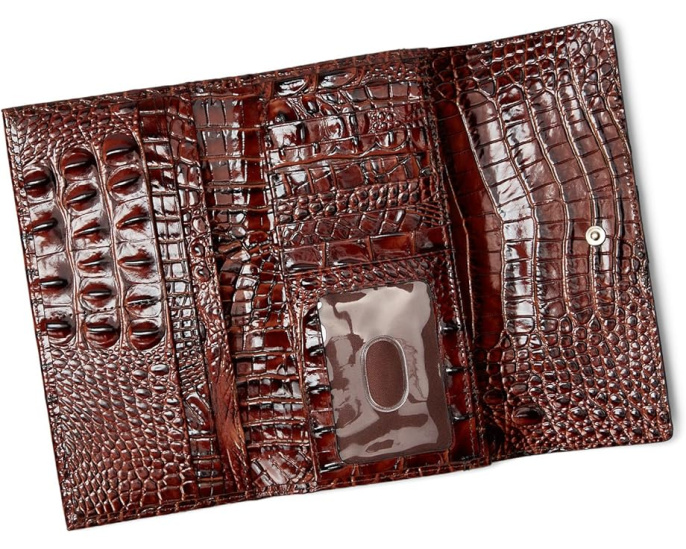 Кошелек Brahmin Cordelia из кожи с крокодиловым тиснением