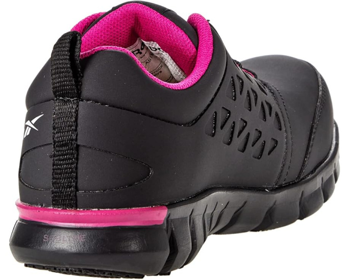 Кроссовки Reebok Sublite Cushion Work Comp Toe EH Черно-розовые