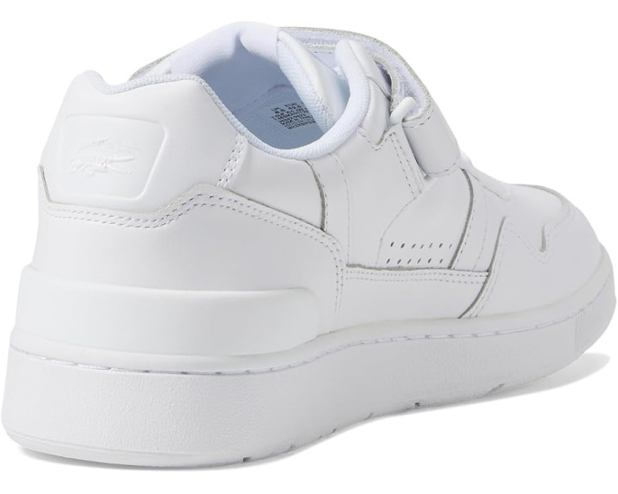 Кроссовки Lacoste T-Clip Velcro на липучке с кожаным верхом