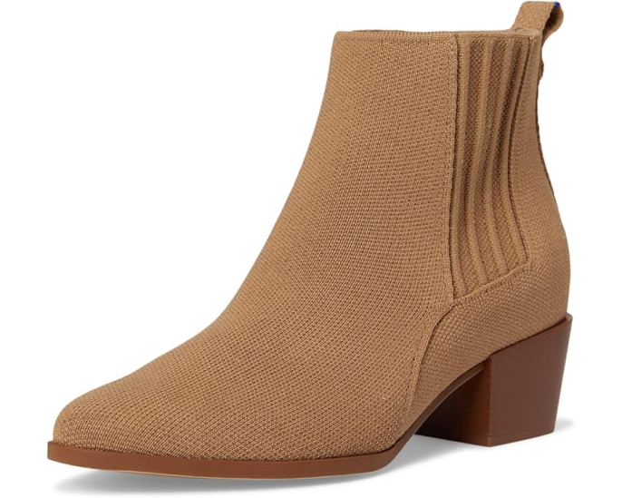 Ботинки Rothy's The Western Bootie с квадратным каблуком и эластичной панелью