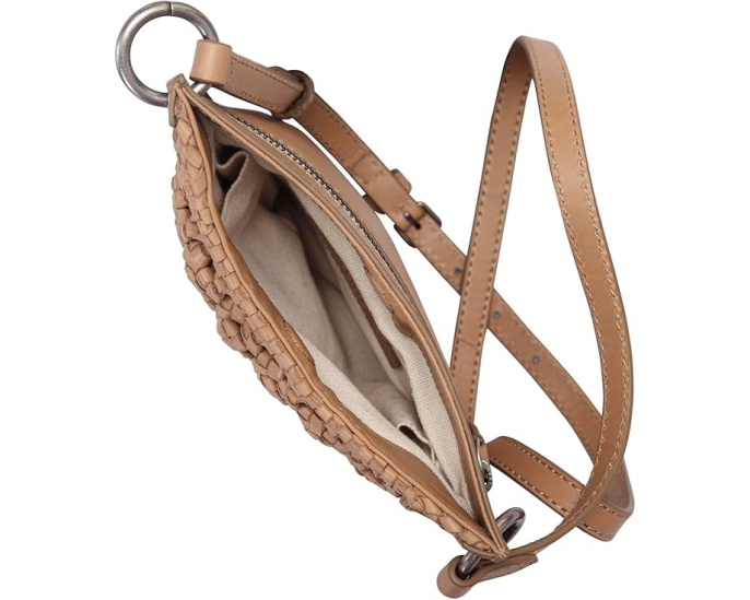 Frye Мини-кроссбоди Ella из кожи бежевого цвета