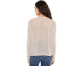 Органический льняной хлопковый свитер Eileen Fisher с V-образным вырезом