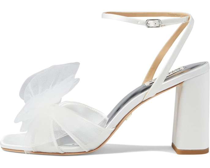 Туфли на каблуке Badgley Mischka Tess с бантом из тюля и квадратным носком