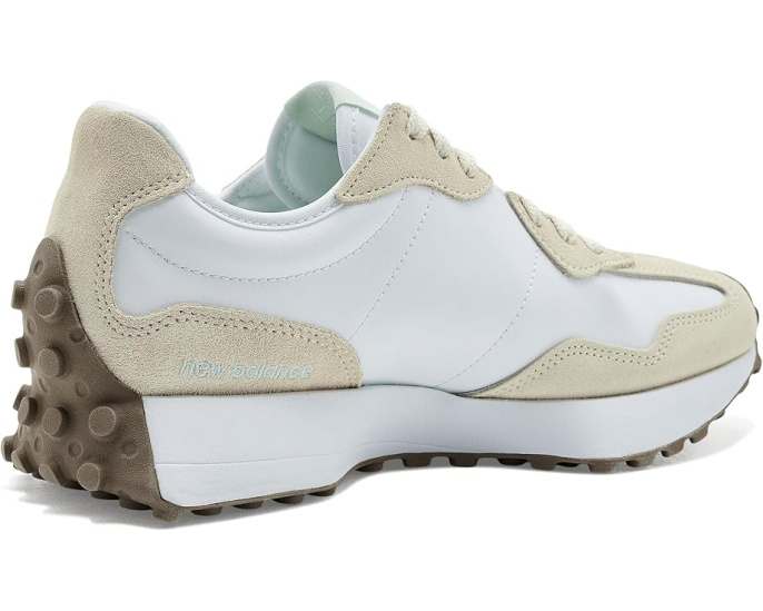 Кроссовки New Balance Classics 327 из замши и сетки с массивным логотипом