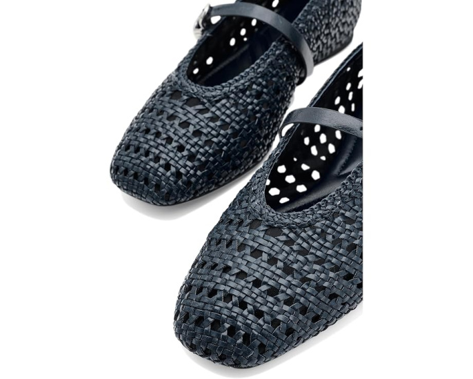 Балетки rag & bone Spire Mary Jane из полиуретана с регулируемой пряжкой