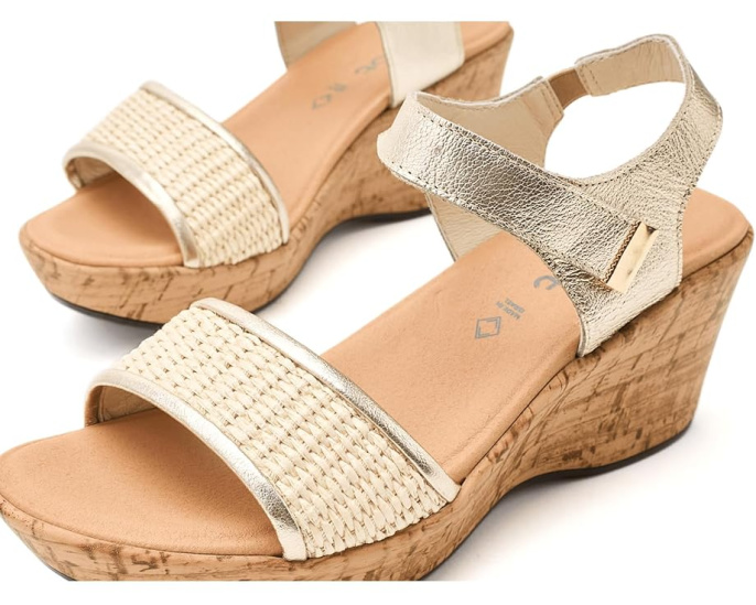 Сандалии Naot Summer Raffia на платформе с анатомической стелькой из пробки