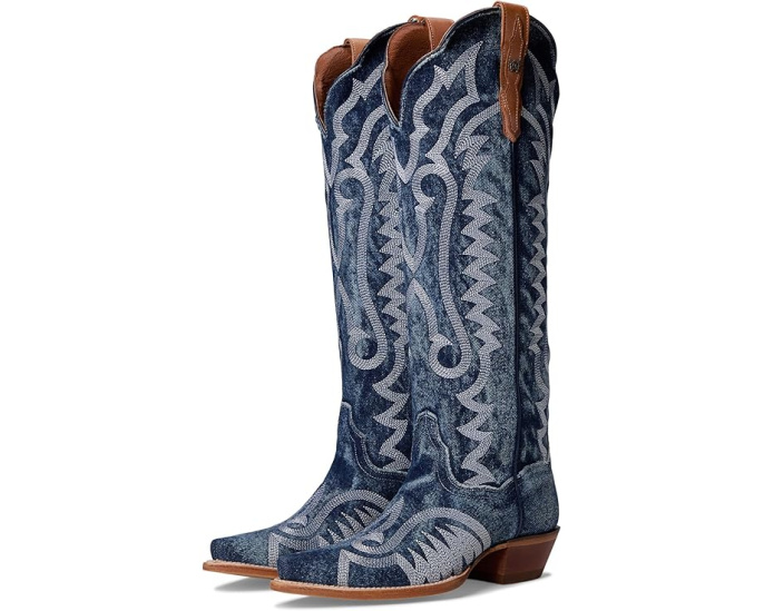 Ковбойские сапоги Dan Post Denim Darlin' с контрастной строчкой и стелькой Ultimate Flex