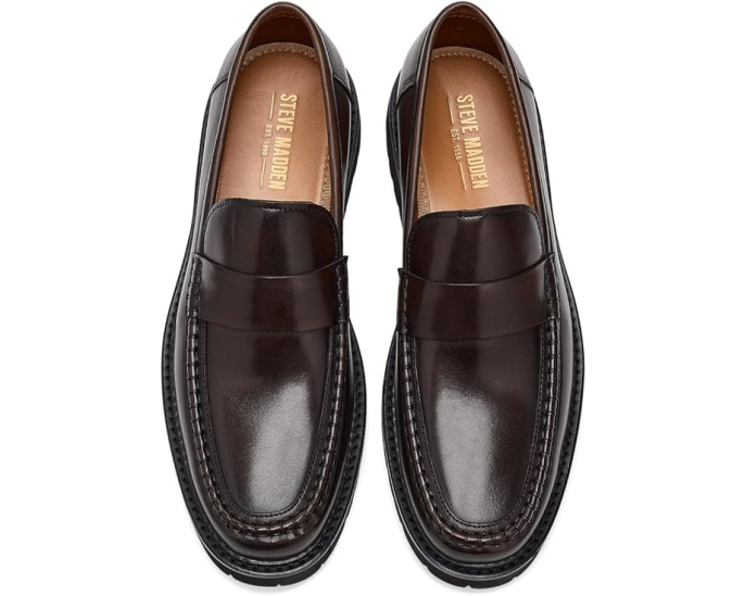 Лоферы Steve Madden Bradner из гладкой кожи на массивной подошве