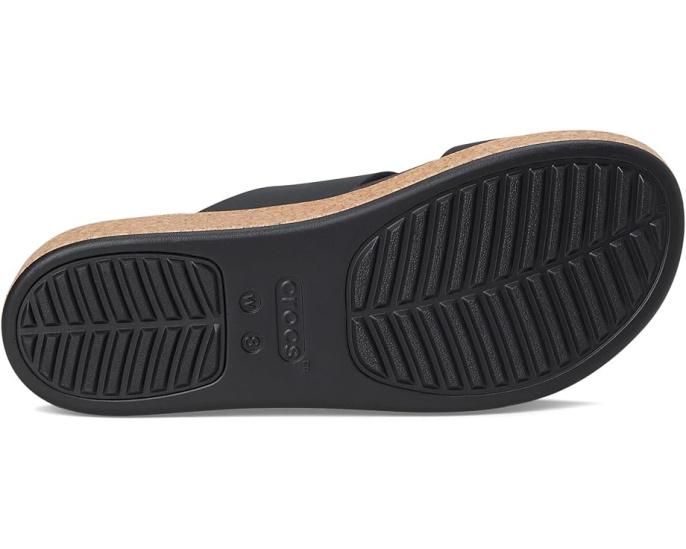 Сандалии Crocs Brooklyn Cork Buckle на пробковой платформе