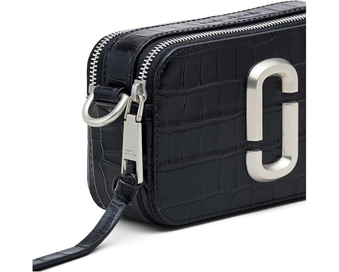 Сумка-кроссбоди Marc Jacobs The Croc-Embossed Chain Snapshot с цепным ремнем