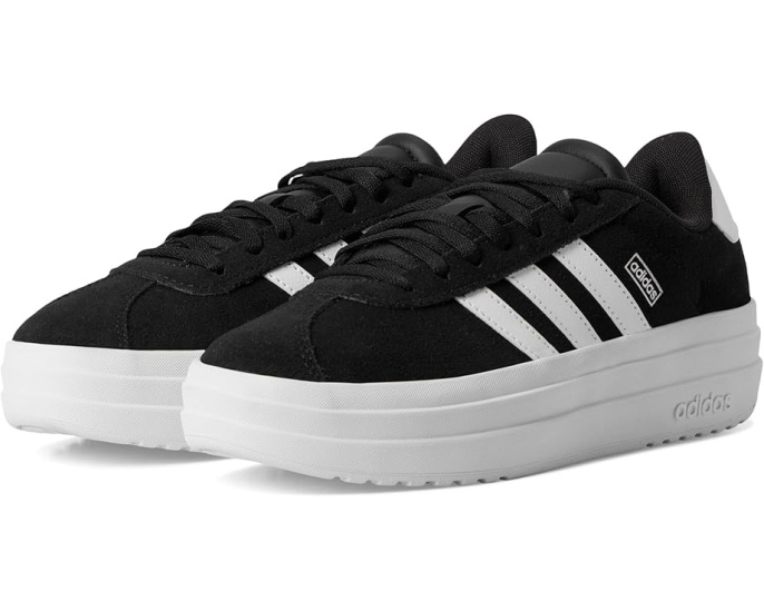 Кроссовки Adidas VL Court Bold для детей с кожаным верхом