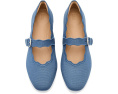 Туфли FitFlop Delicato Wave-Edge Canvas Mary Janes на клиновидном каблуке