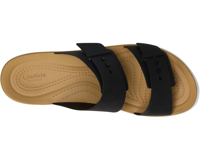Босоножки Crocs Brooklyn Buckle Low Wedge на платформе